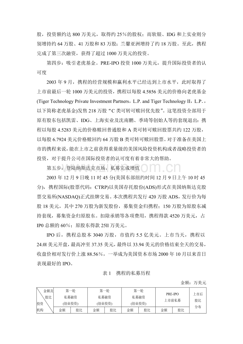 二、携程旅行网私募融资案例.doc_第3页