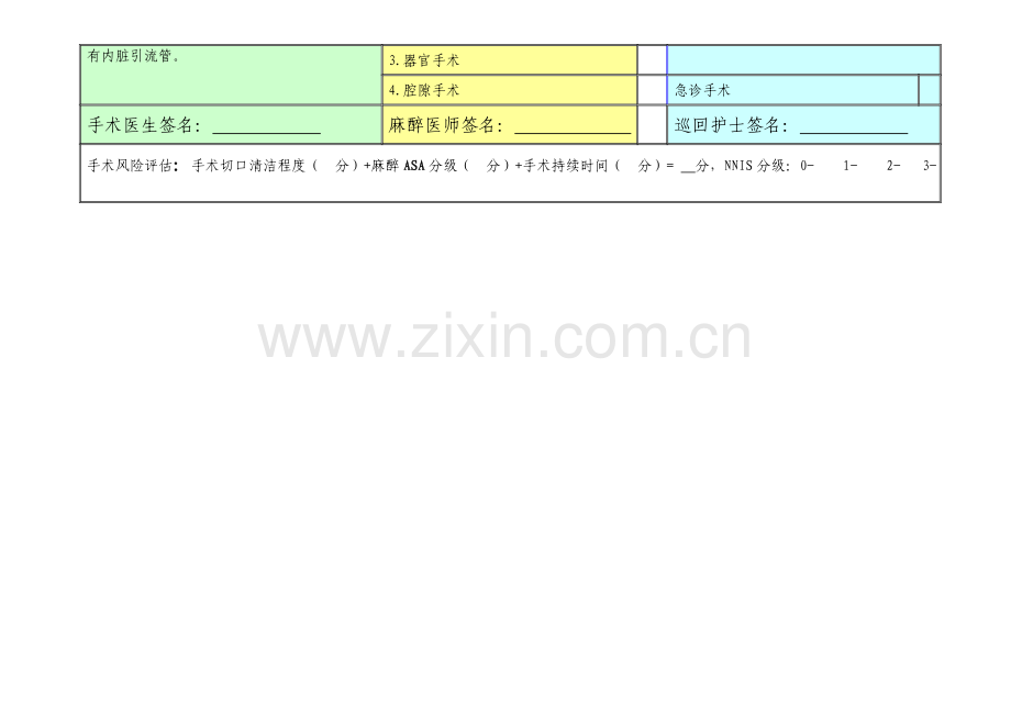 CHA手术风险评估表.doc_第2页