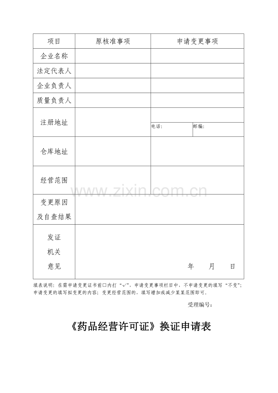 药品经营许可证(GSP认证证书)变更申请表.doc_第2页