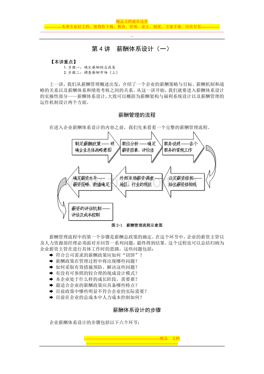 薪酬管理-周坤.doc_第1页