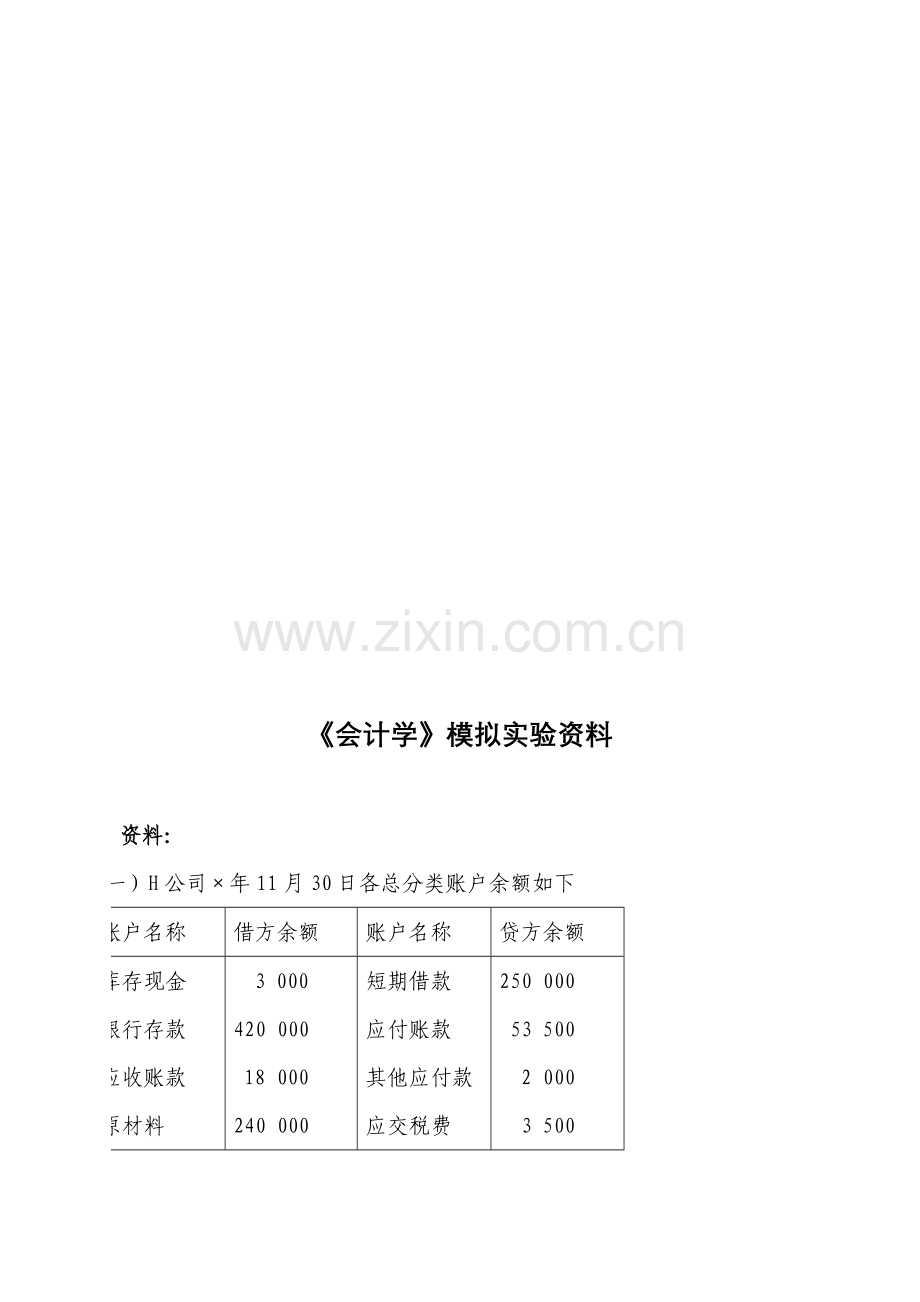 会计学模拟实践.doc_第1页