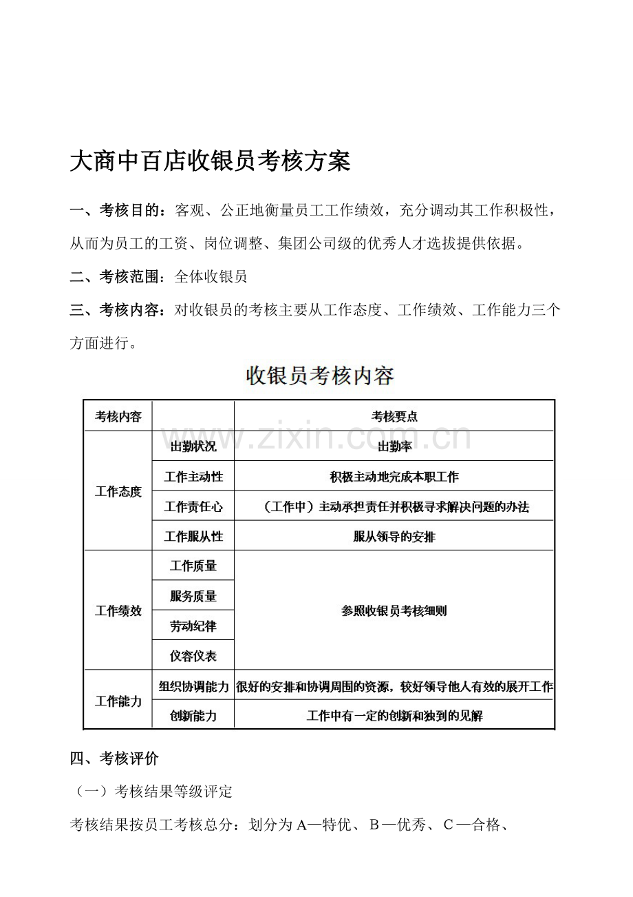 收银员新考核制度..doc_第1页