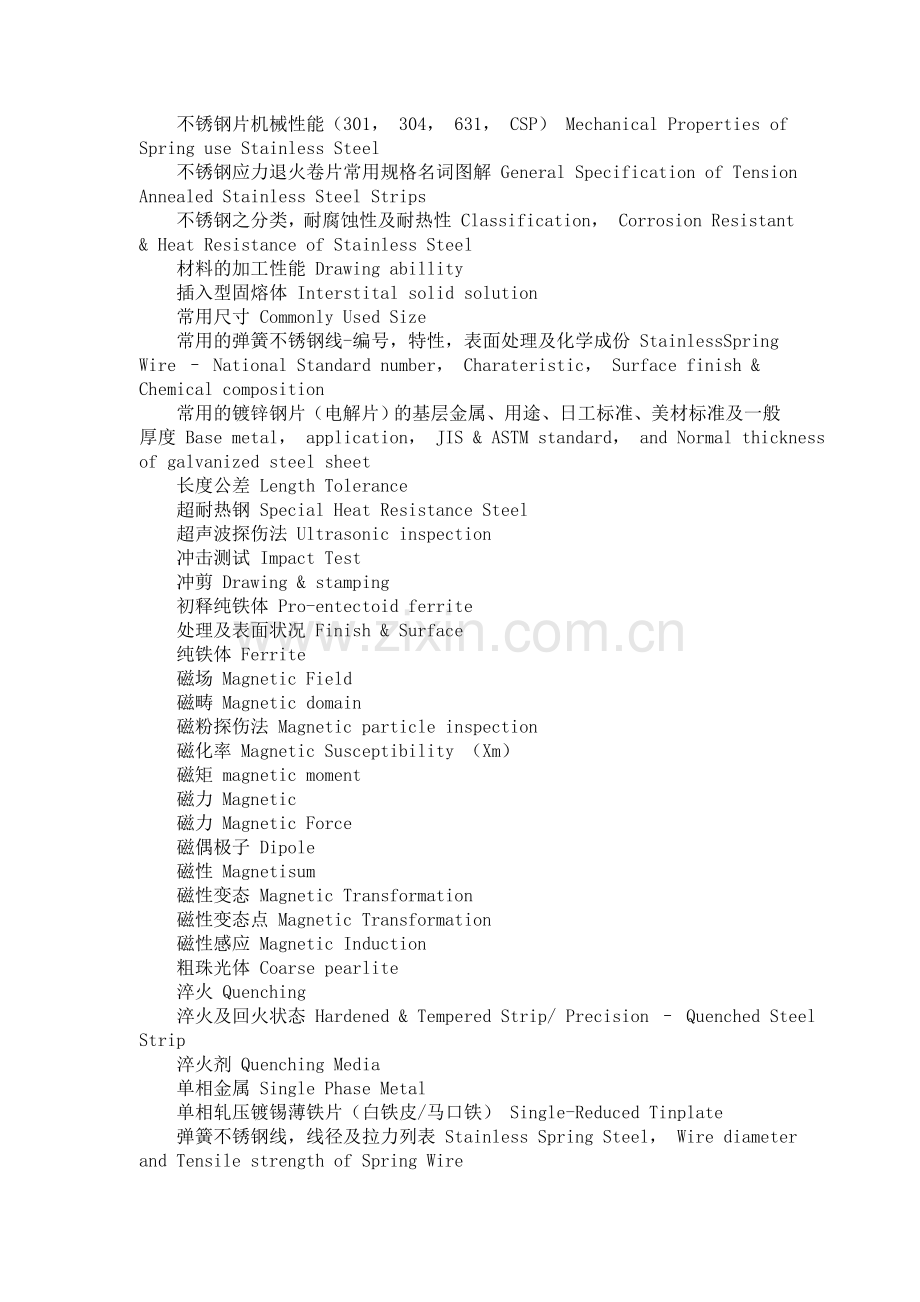 金属材料及热处理工艺常用基础英语词汇翻译对照.doc_第2页