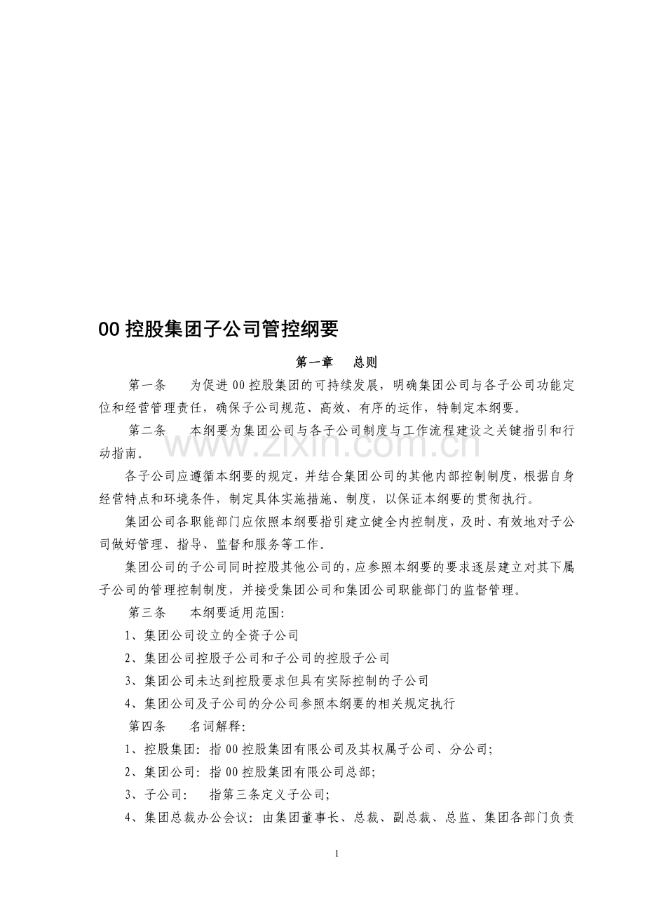 00控股集团子公司管控纲要.doc_第1页