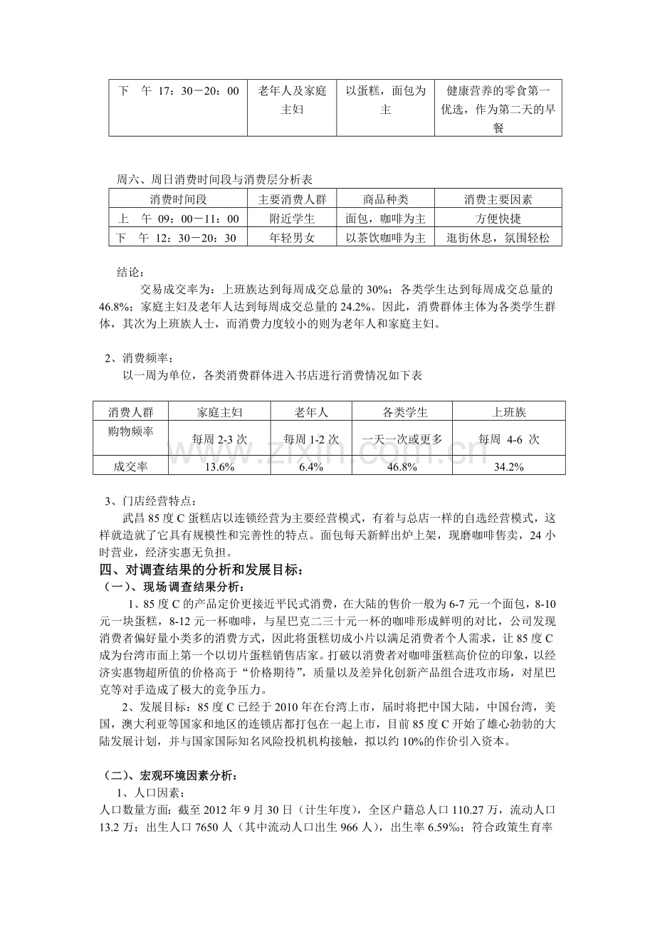 工商管理第一组唐琪格-颜京都-罗秀莲-余凤仙—武昌85度C蛋糕店运营情况调查报告.doc_第2页