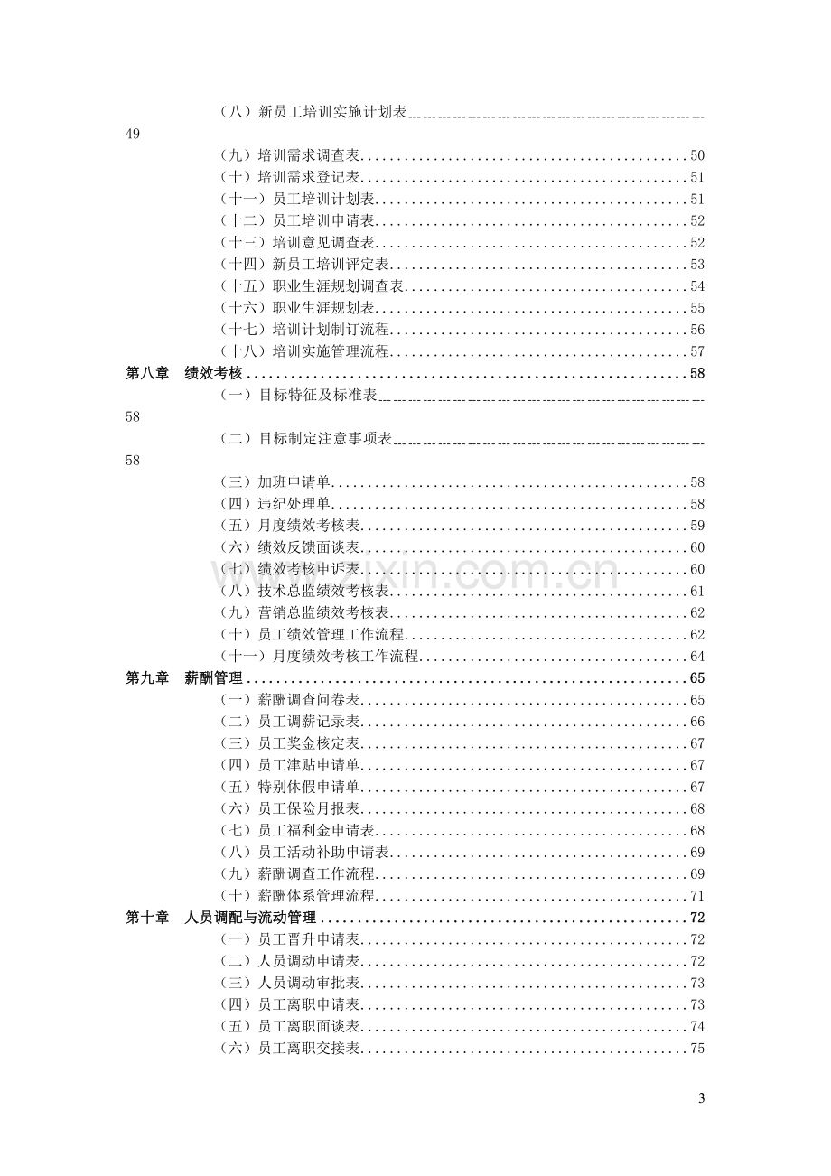 人力资源管理职位工作手册与表格大全(共114个表格流程模板).doc_第3页