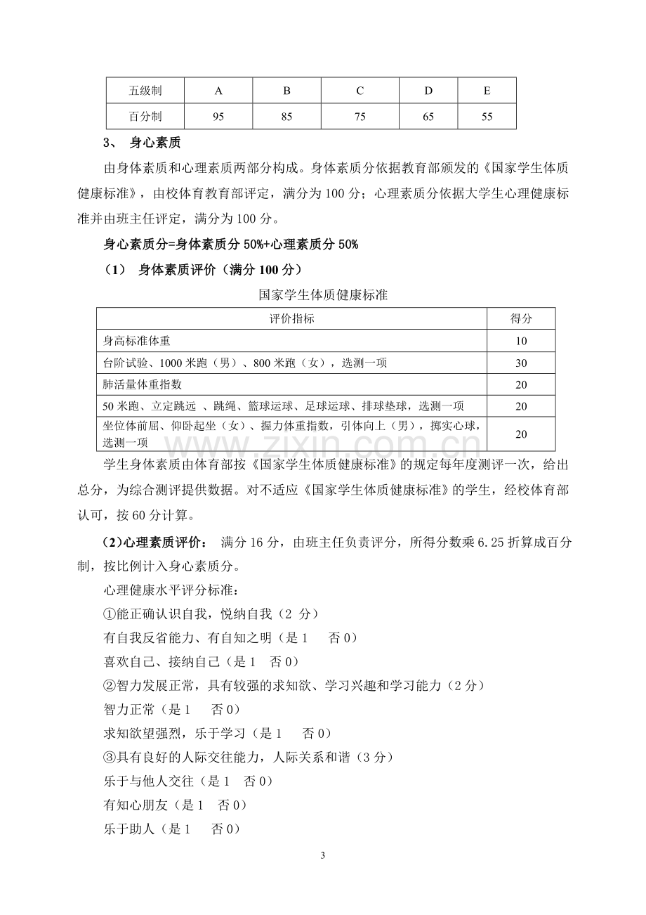 南京林业大学学生综合素质评定条例.doc_第3页