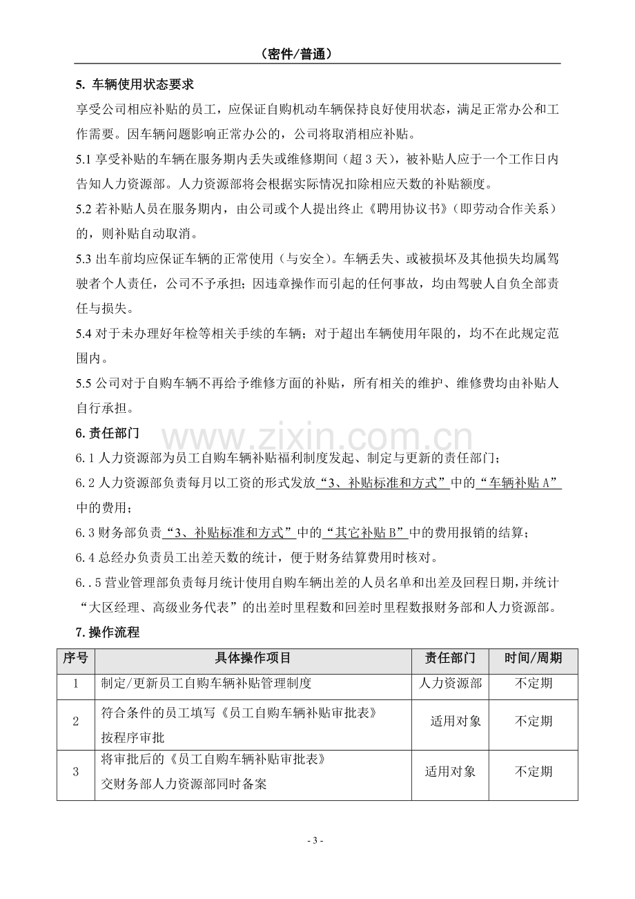 公司员工自购车辆补贴管理制度(修改稿)2-0100504.doc_第3页