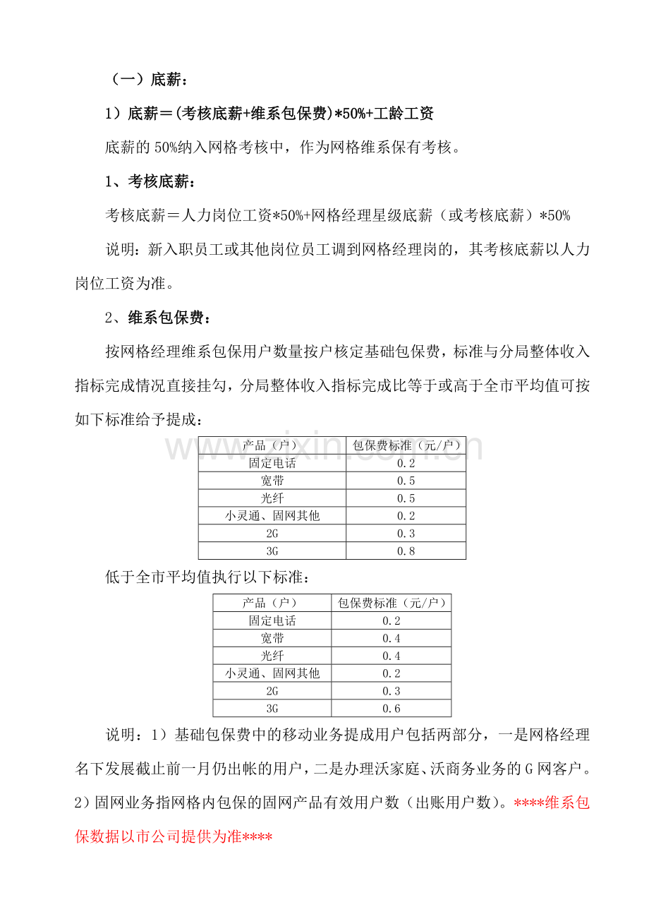 营销管理考核办法(试行稿)..doc_第3页