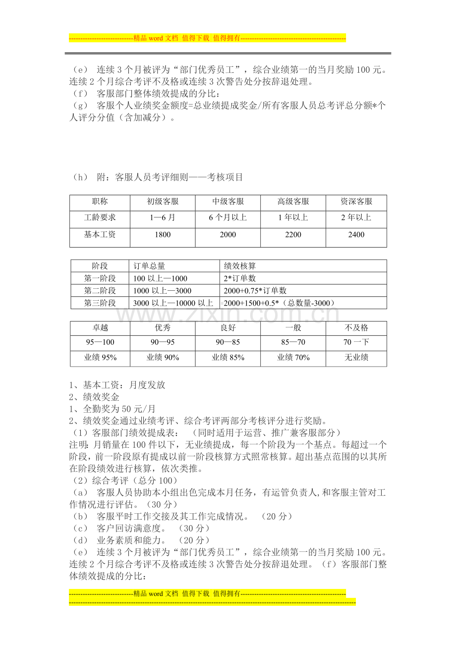 客服考核及工资考核标准..doc_第3页