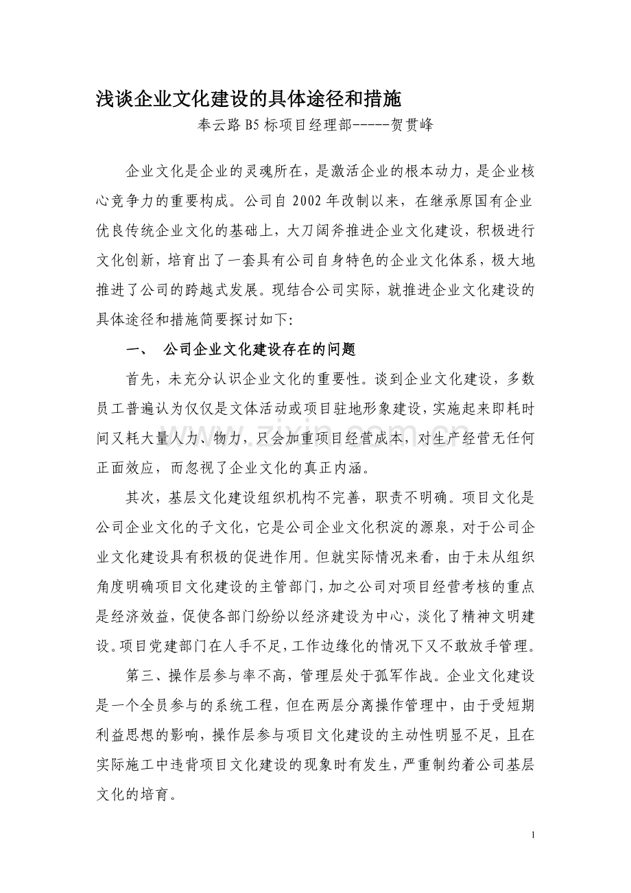 企业文化建设的具体途径和措施.doc_第1页