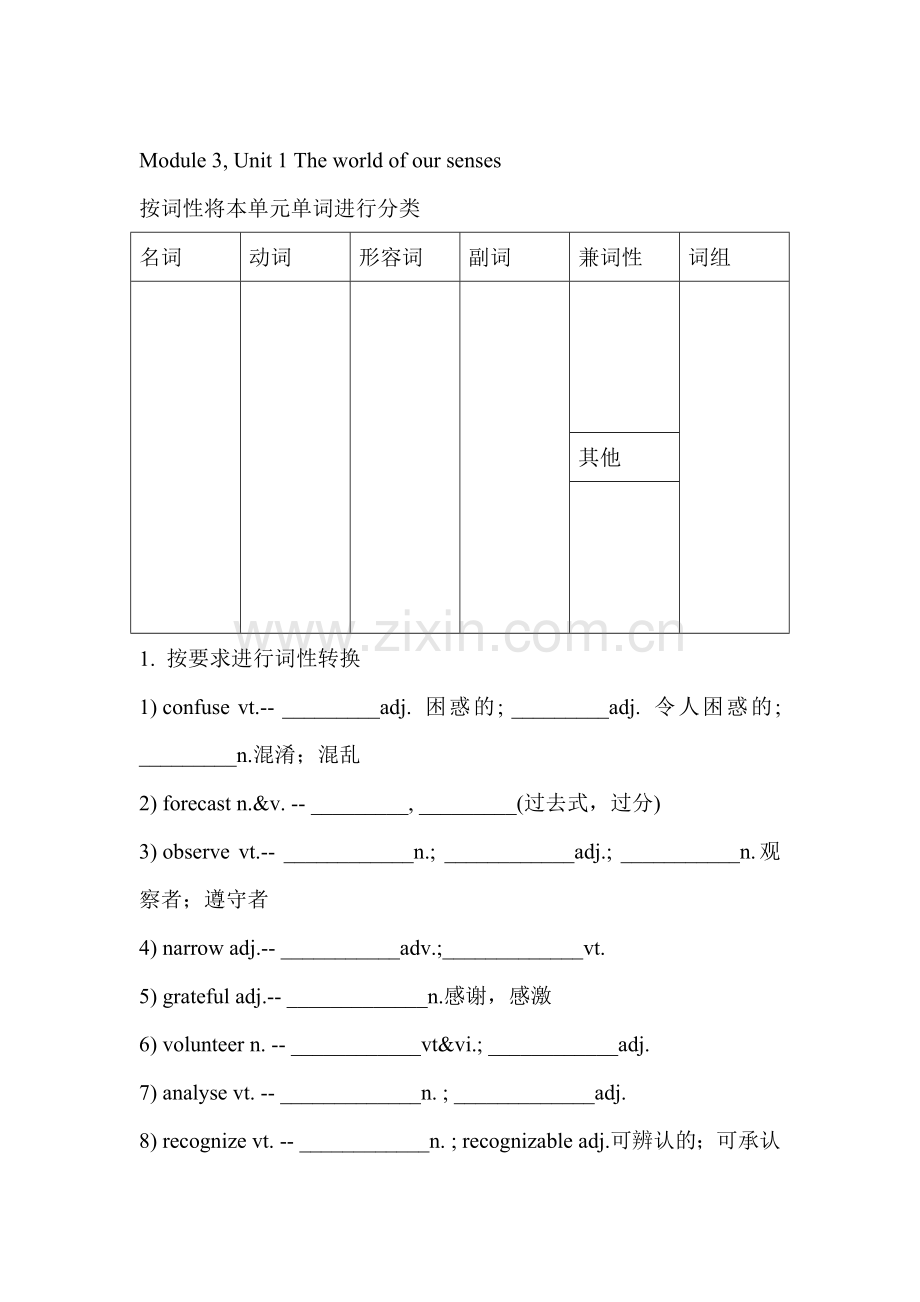 高三英语课时限时训练4.doc_第1页