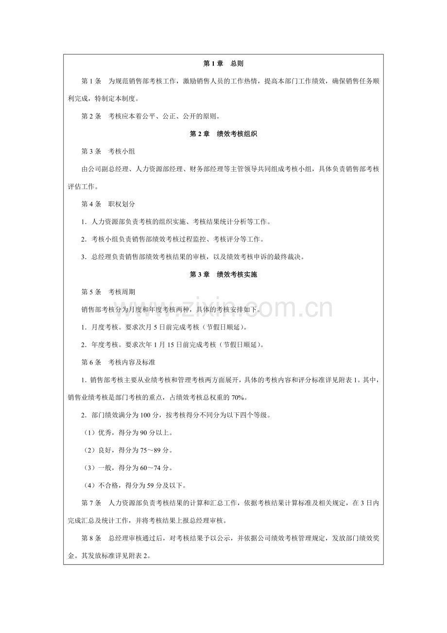 销售部量化考核方案.doc_第3页