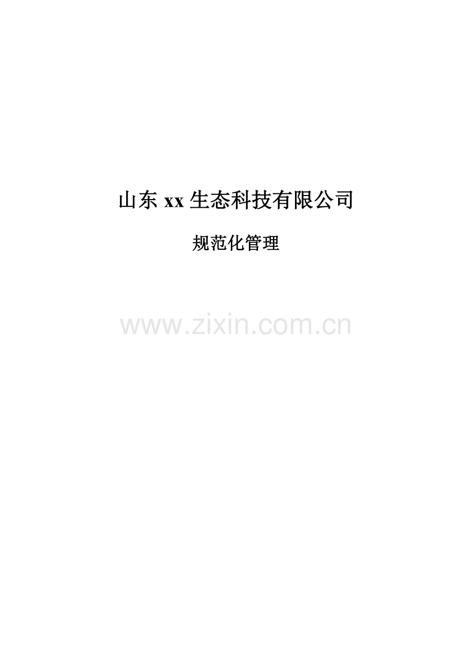 山东xx有限公司规范化管理制度.doc_第3页