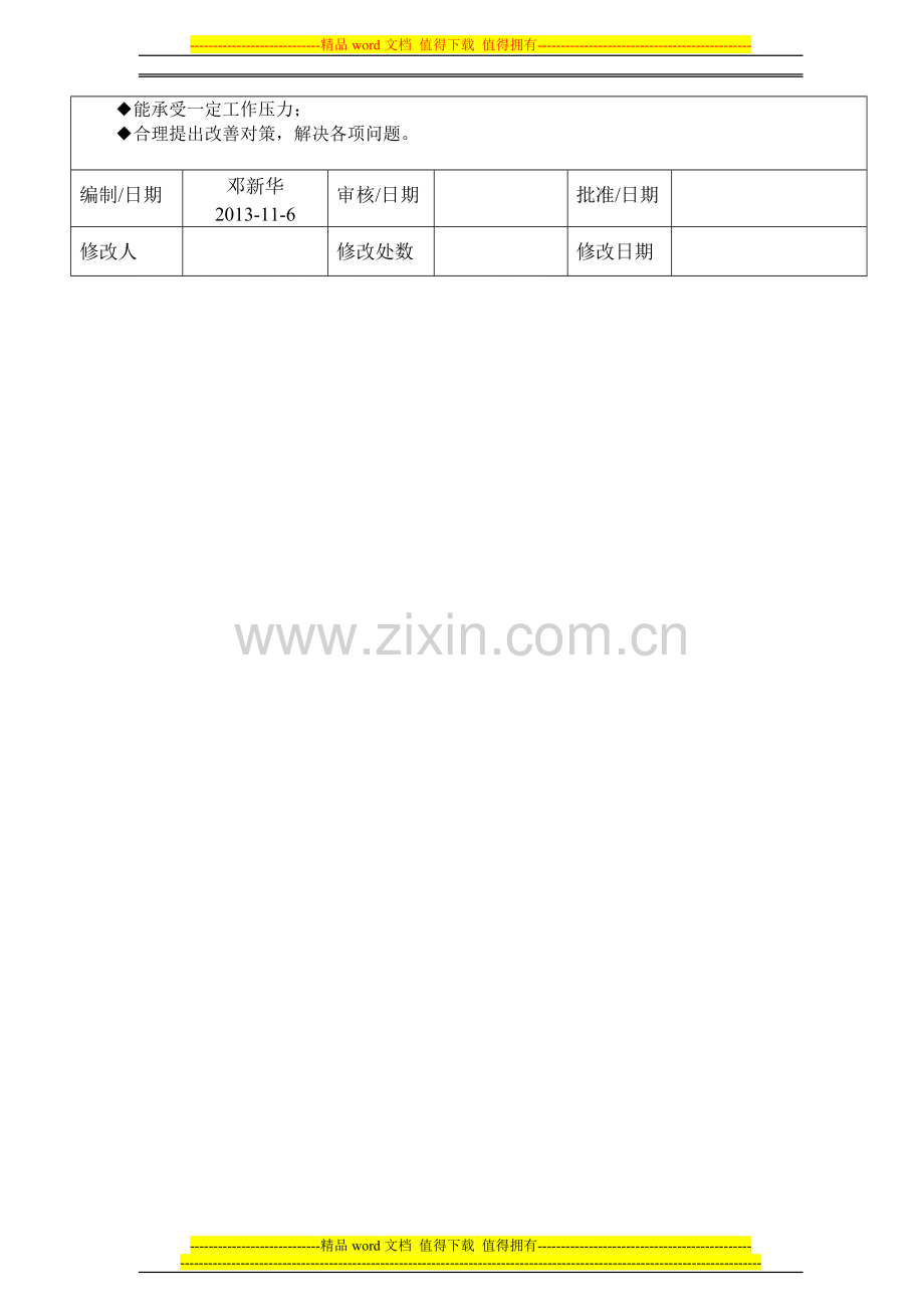 岗位职责说明模版.doc_第3页