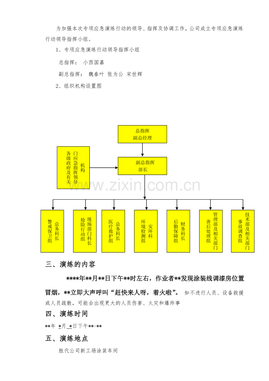 涂装线着火应急演练方案(整理).doc_第2页