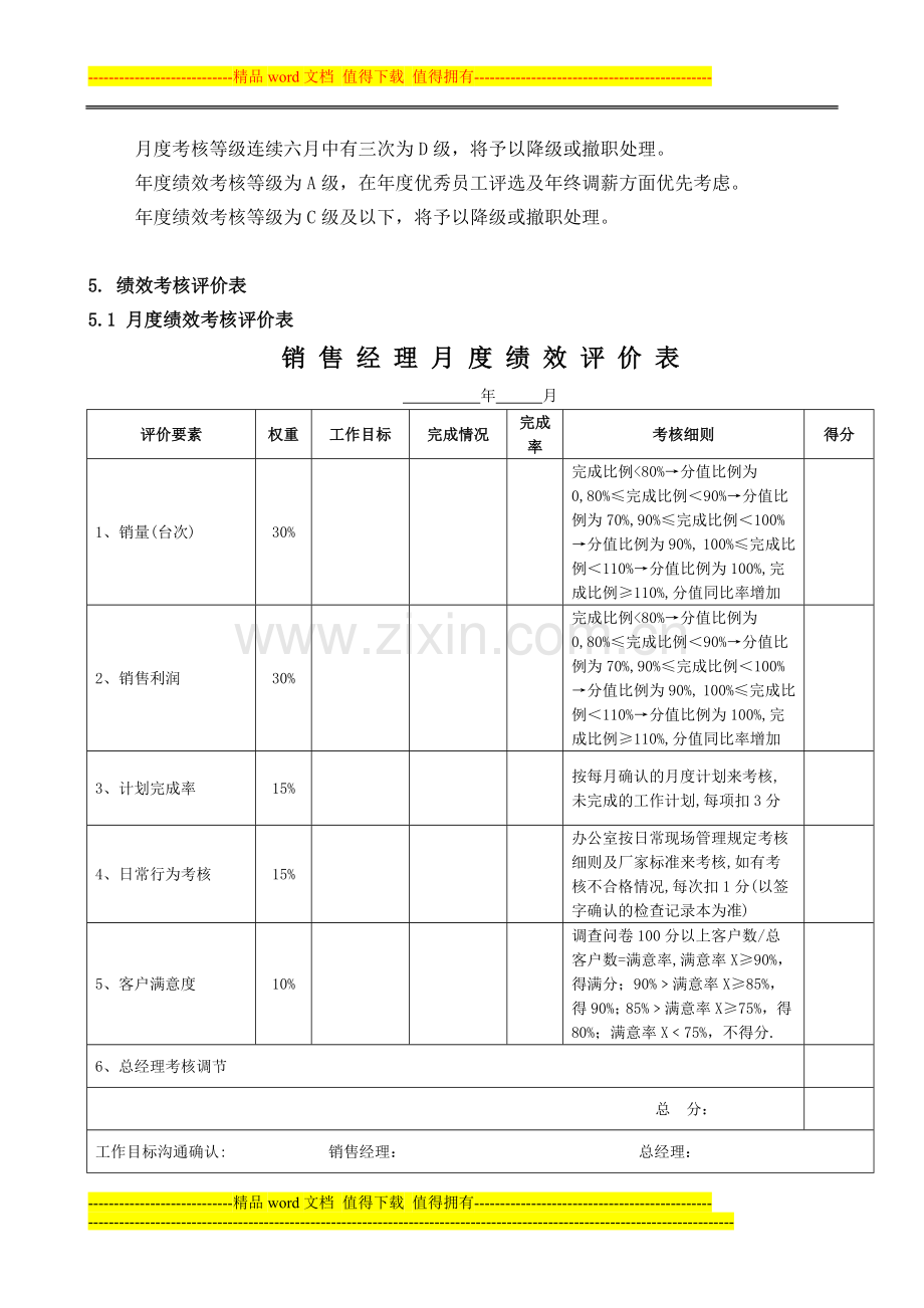 4S店销售经理绩效考核5151.doc_第2页