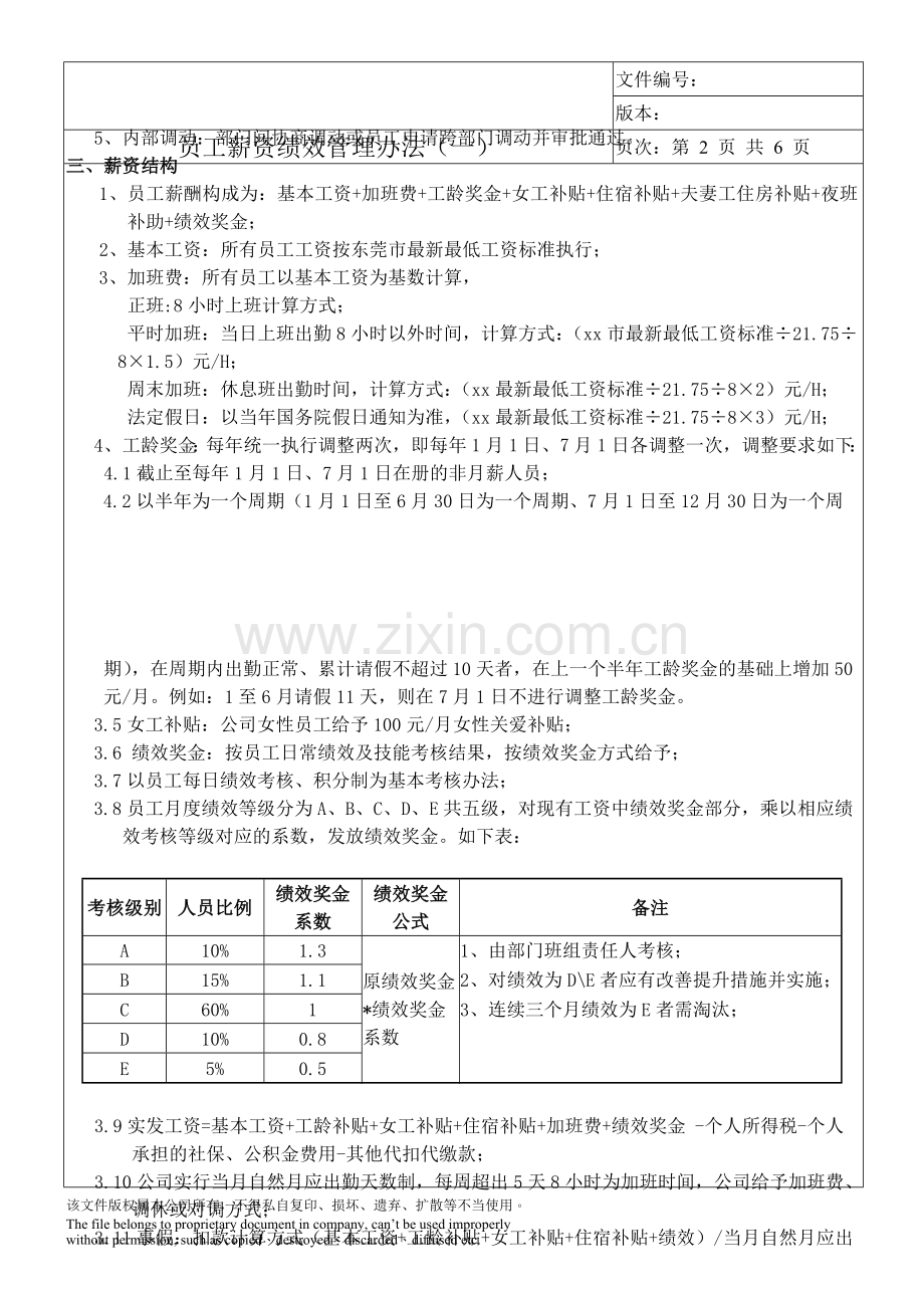 员工薪资绩效管理办法.doc_第2页