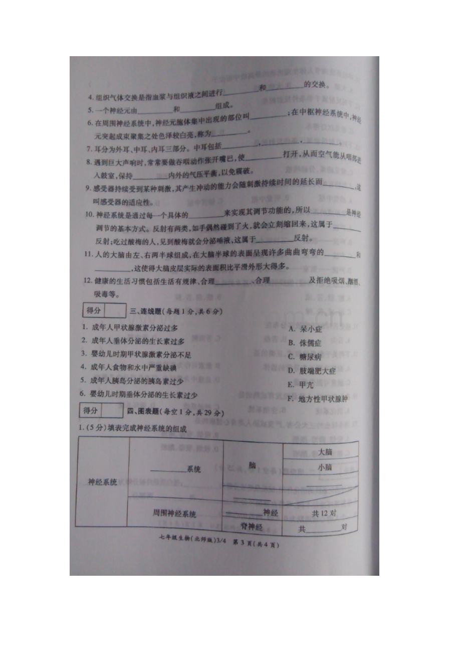 河南省商丘市2015-2016学年七年级生物下册第二次月考试题.doc_第3页