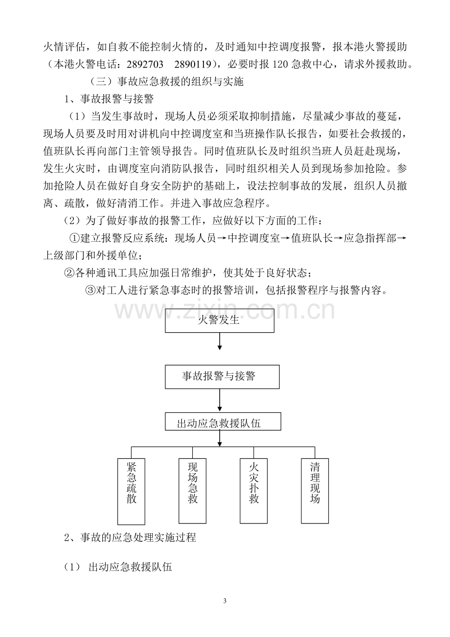 片粉状硫磺卸船消防救灾应急预案.doc_第3页