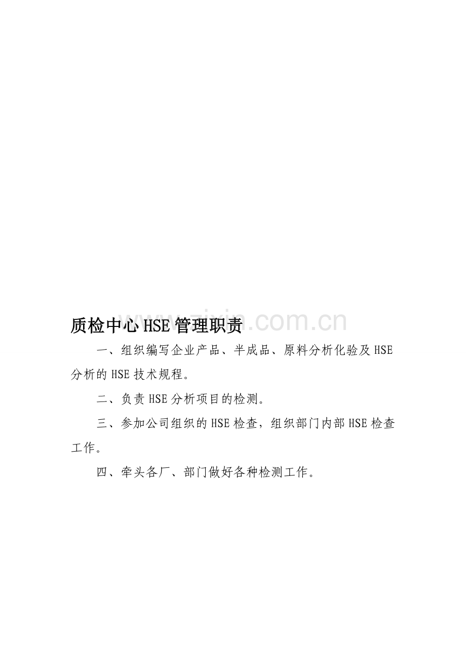 质检中心各岗位HSE职责.doc_第1页