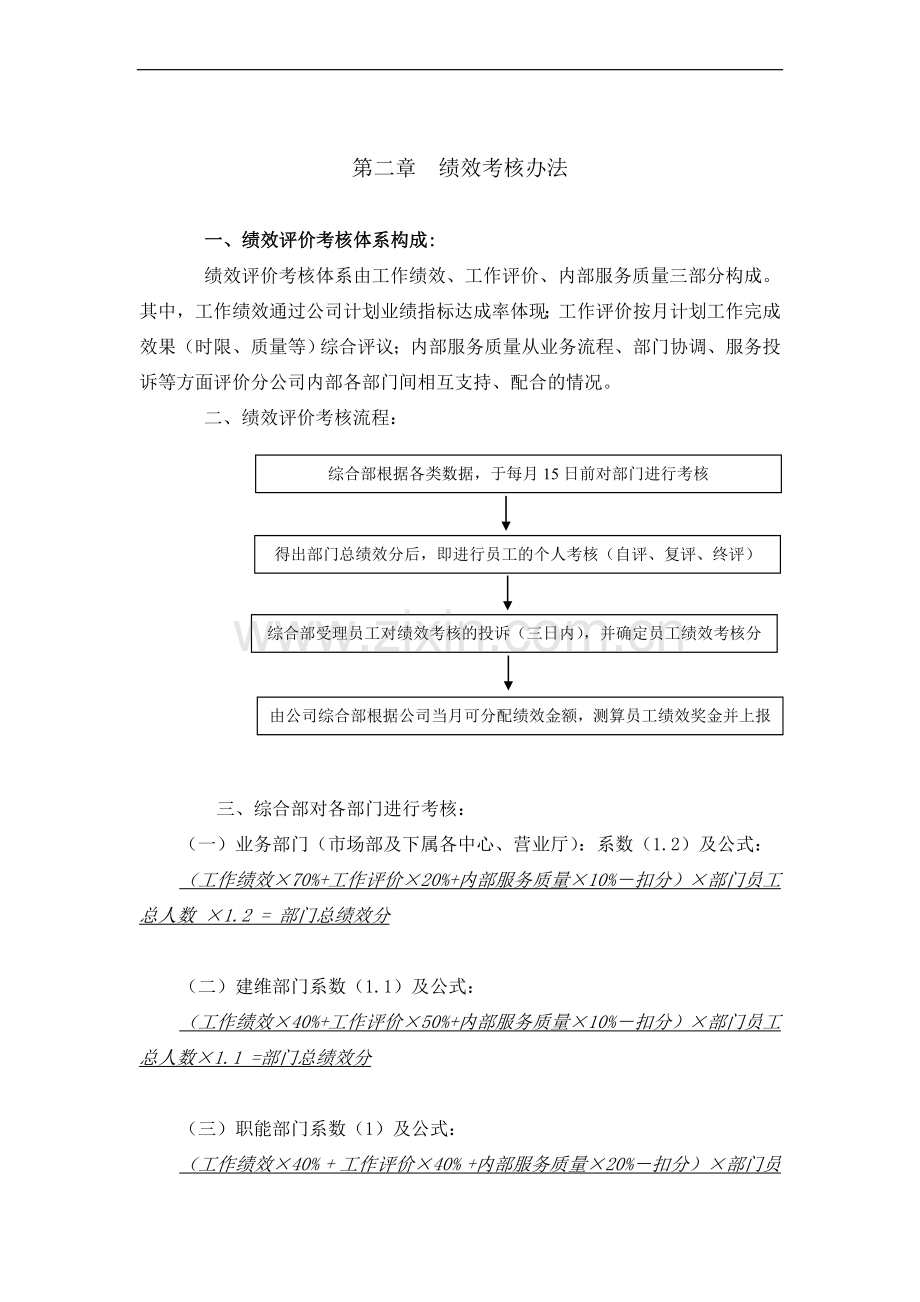 实际情况进行了绩效考核办法的制定公司绩效考核办法.doc_第3页