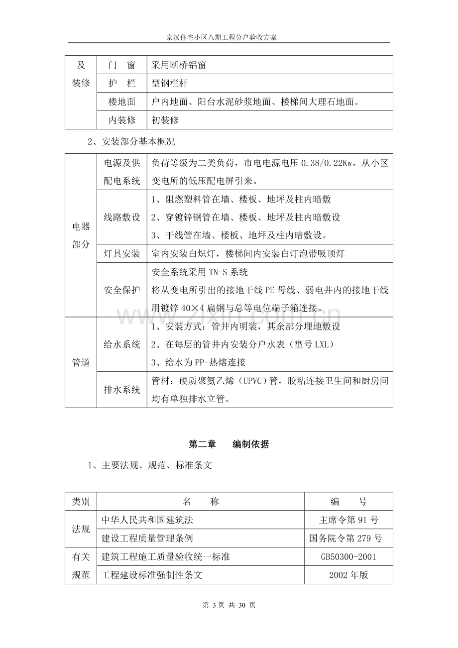 京汉住宅小区八期分户验收方案.doc_第3页