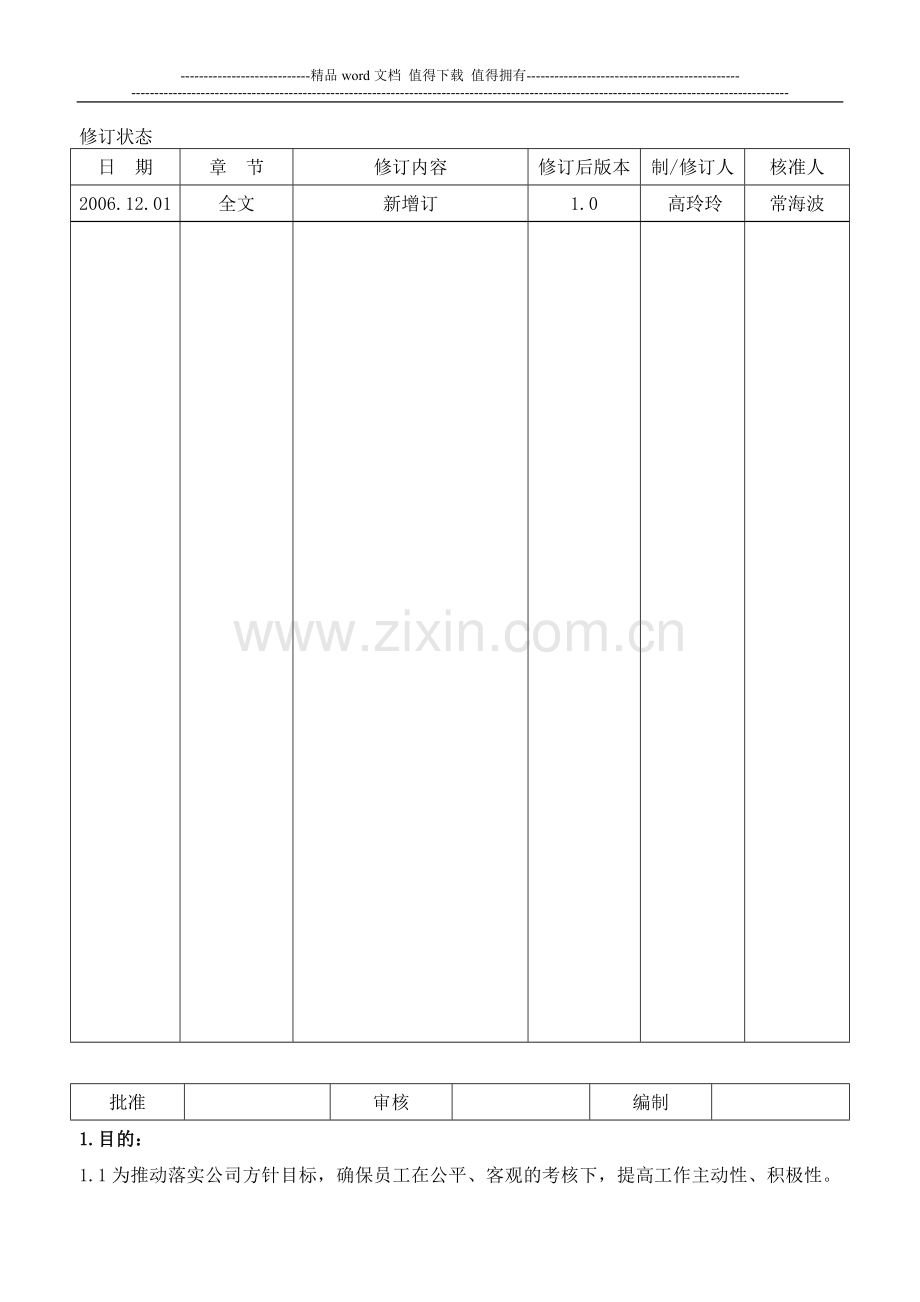 QA6-01-03绩效考核管理办法..doc_第1页