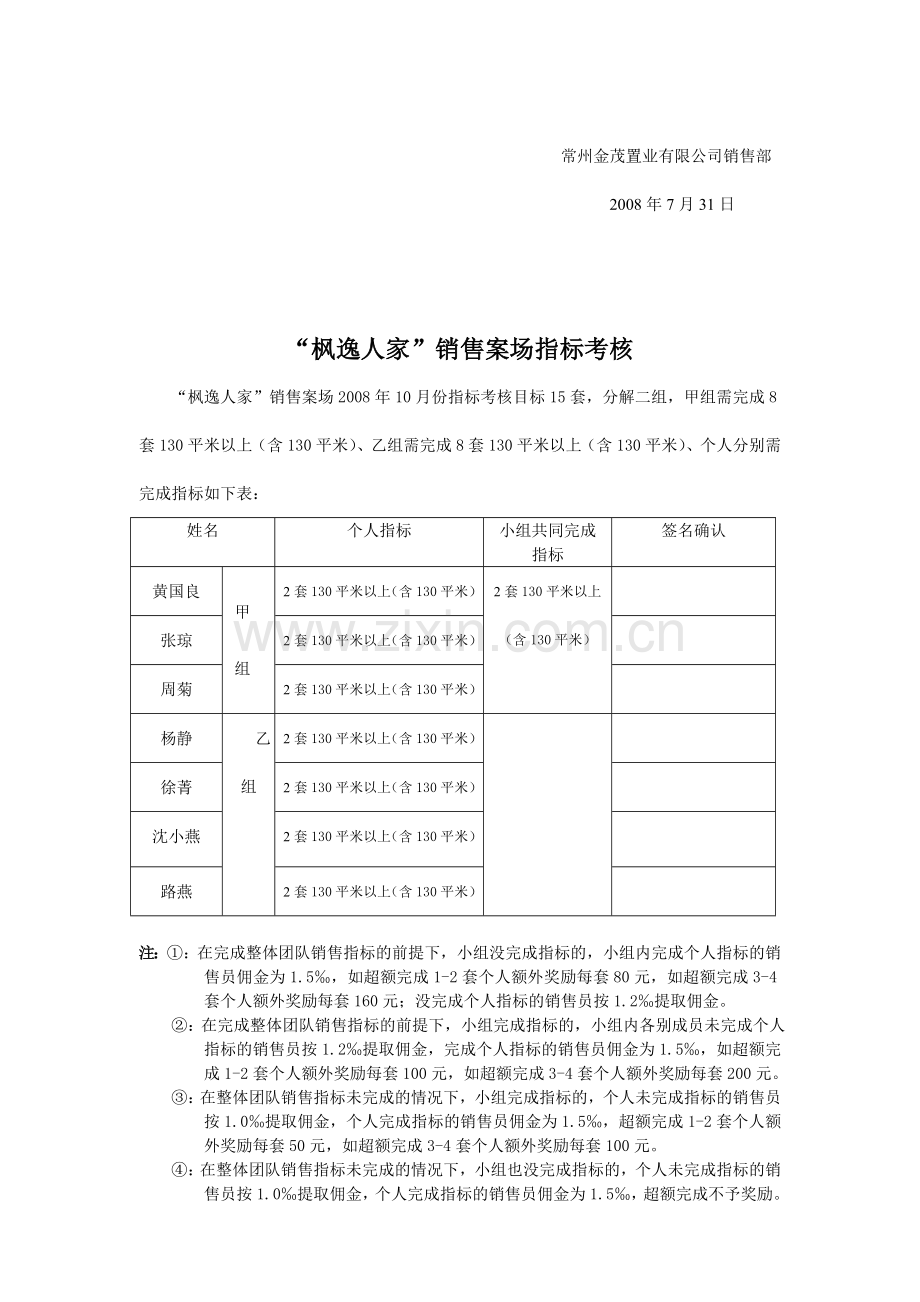 销售员每月指标考核制度提案新.doc_第3页