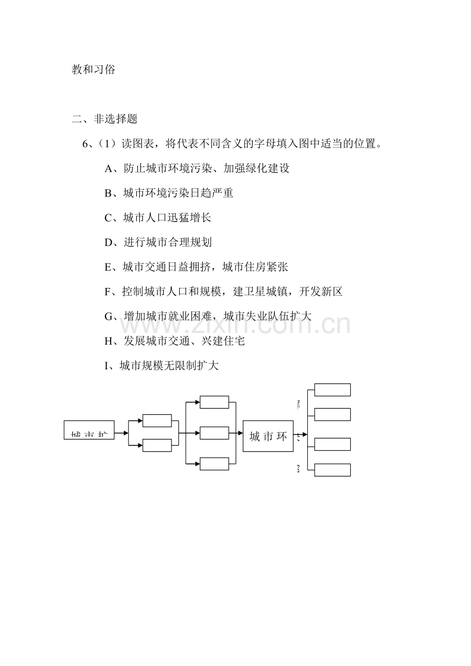 七年级地理世界的聚落课时训练.doc_第2页