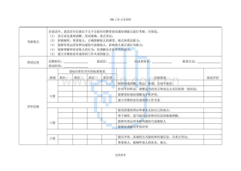 面试题库——沟通协调能力.doc_第2页