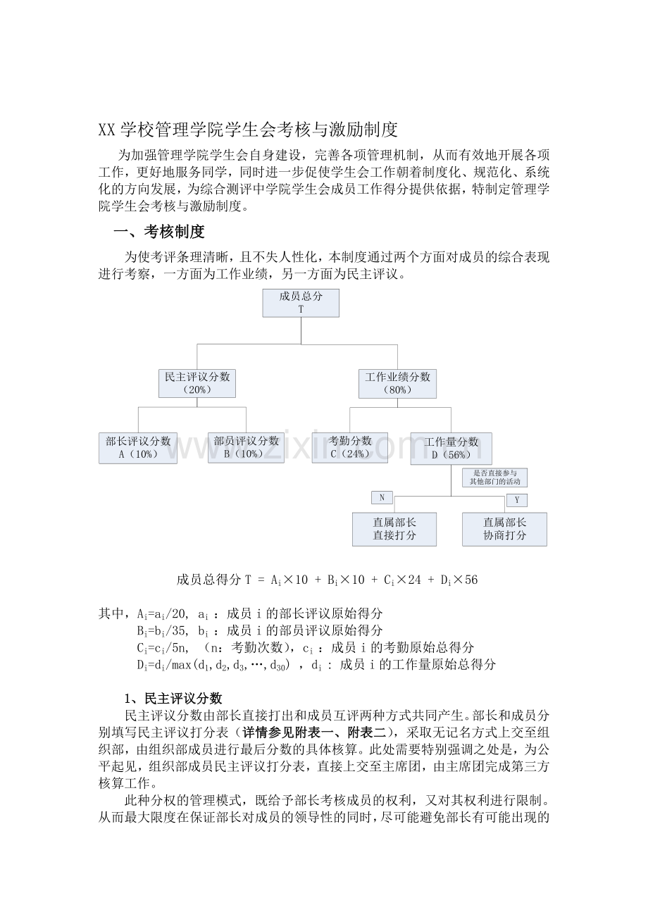 学生会考核与激励制度(终稿).doc_第1页