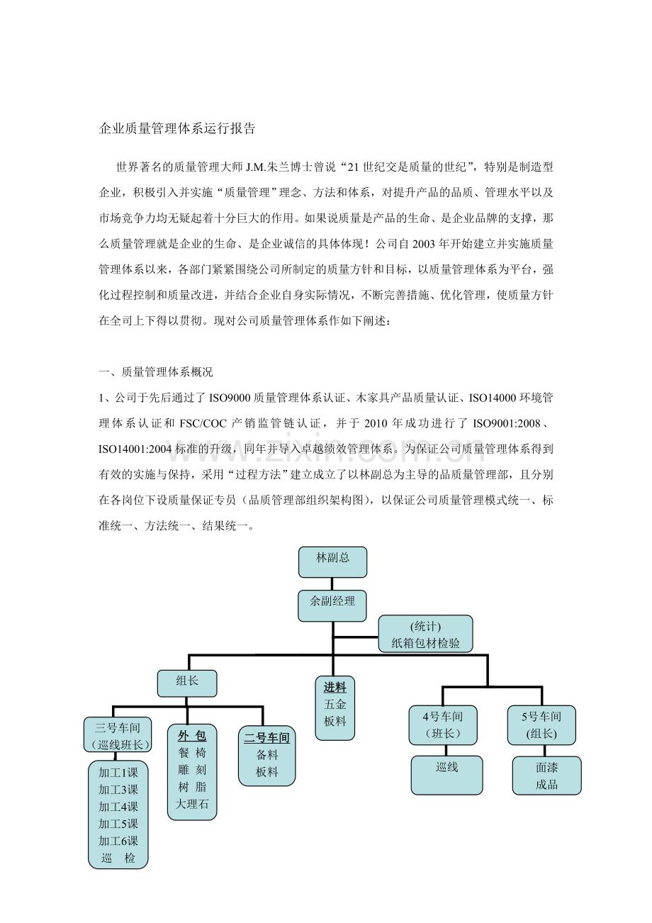 质量管理体系运行报告参考文献.doc_第1页