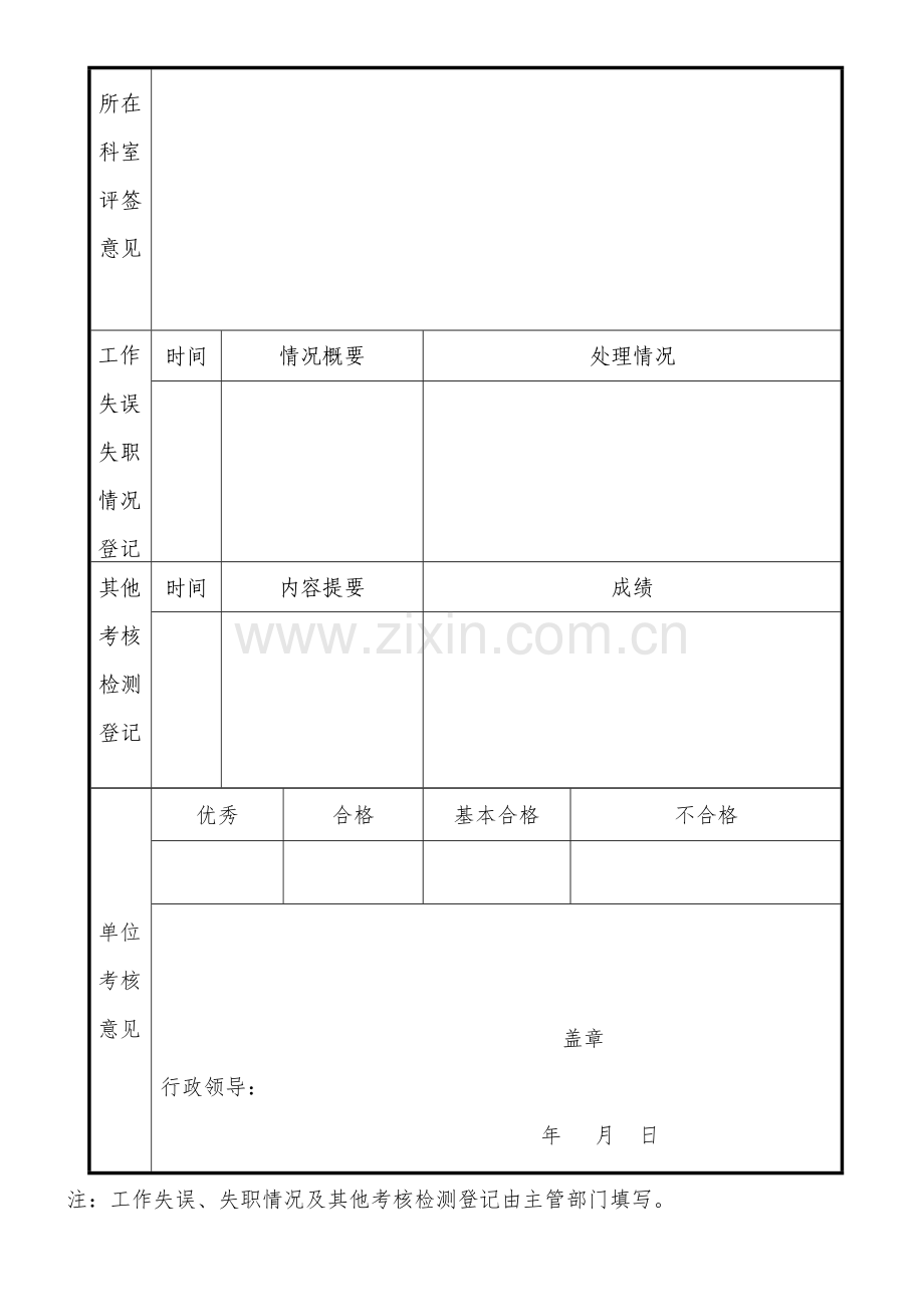 编外聘用人员年度考核表.doc_第3页