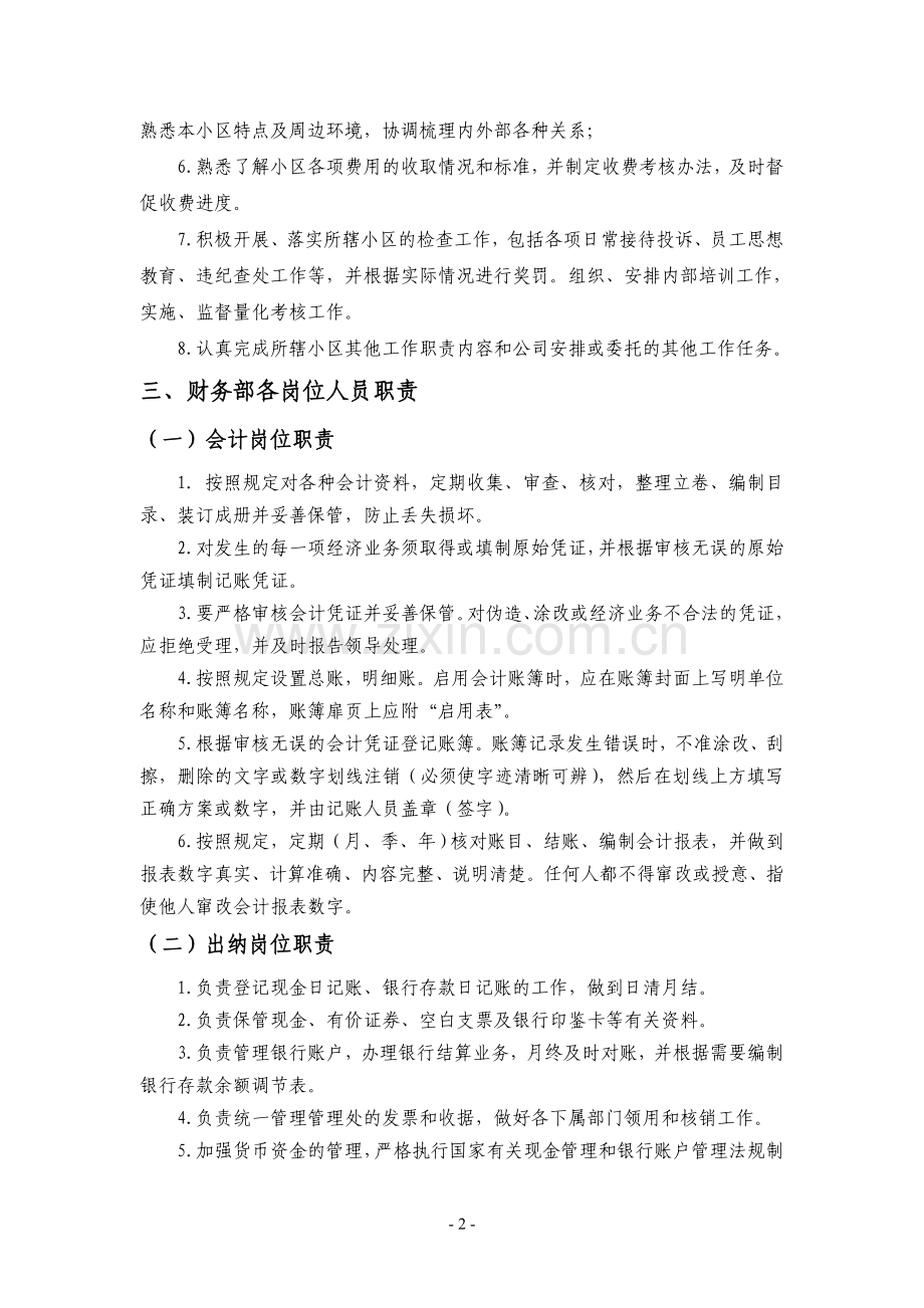 物业公司岗位职责.doc_第2页