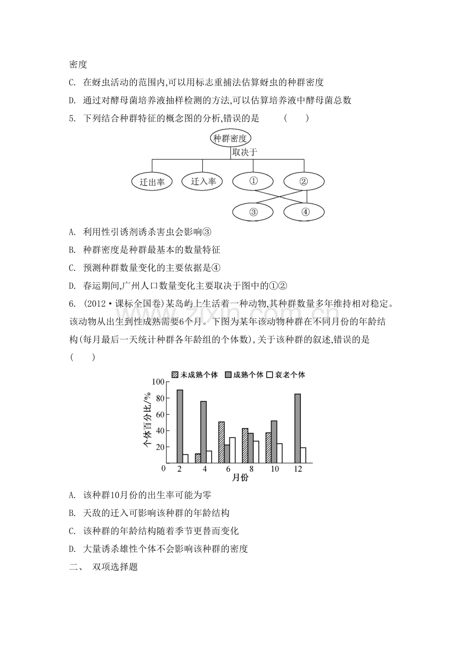 2015届高考生物总复习专题评估检测试题20.doc_第2页