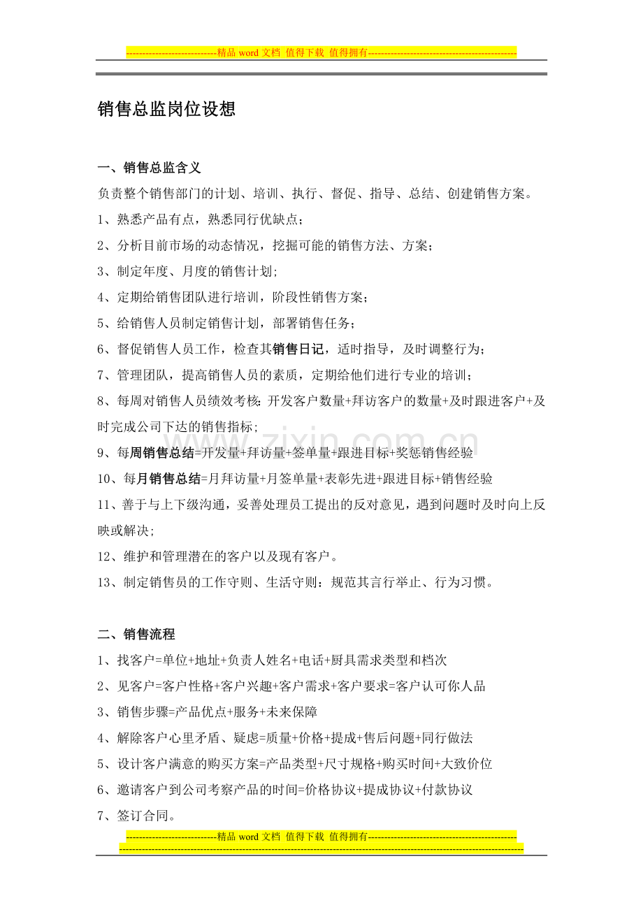 销售总监岗位设想.doc_第1页