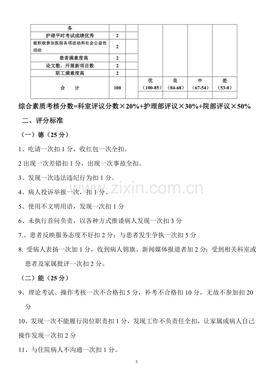 大同县人民医护士综合素质考核.doc_第3页