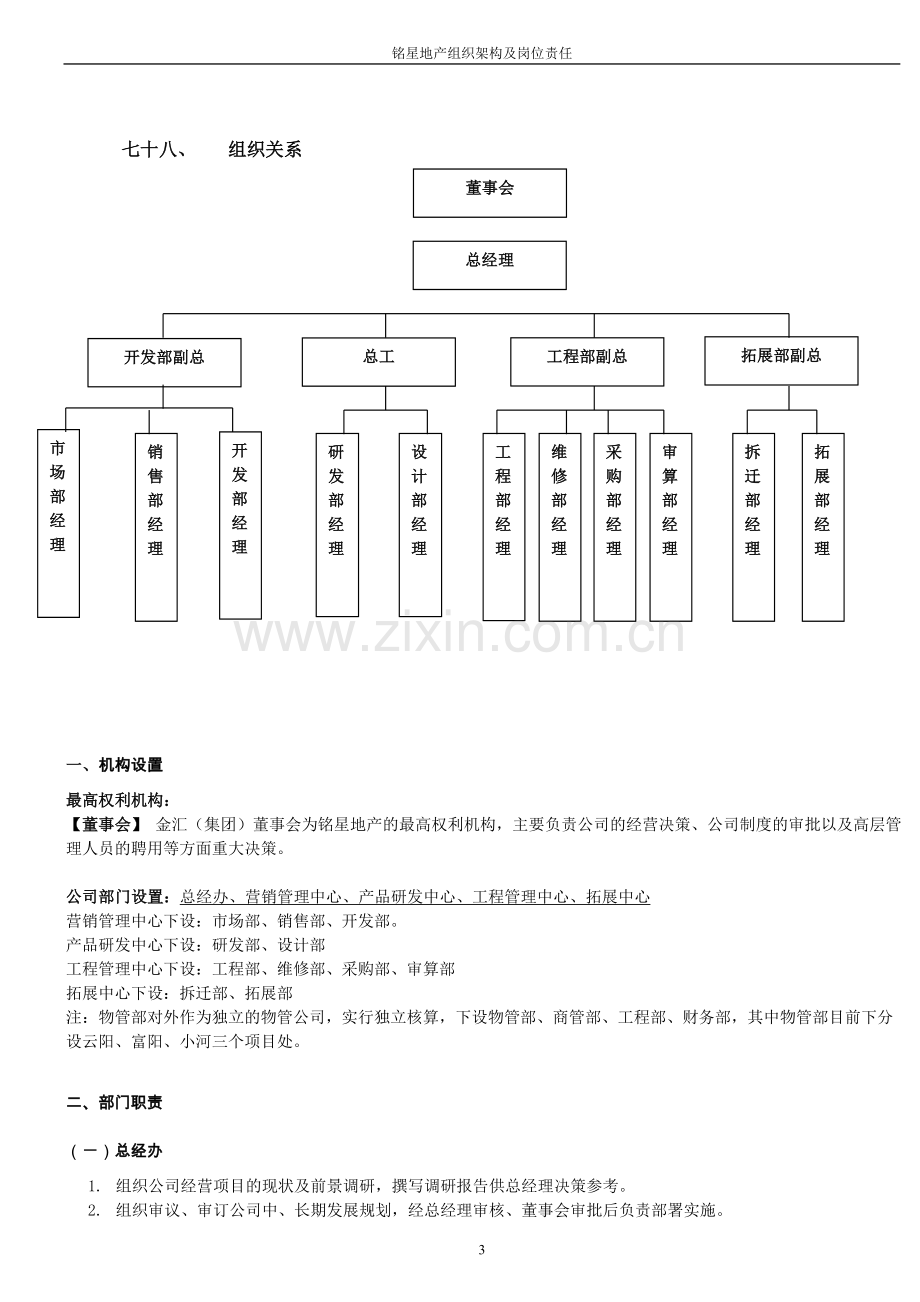 房地产公司各机构职能职责.doc_第3页