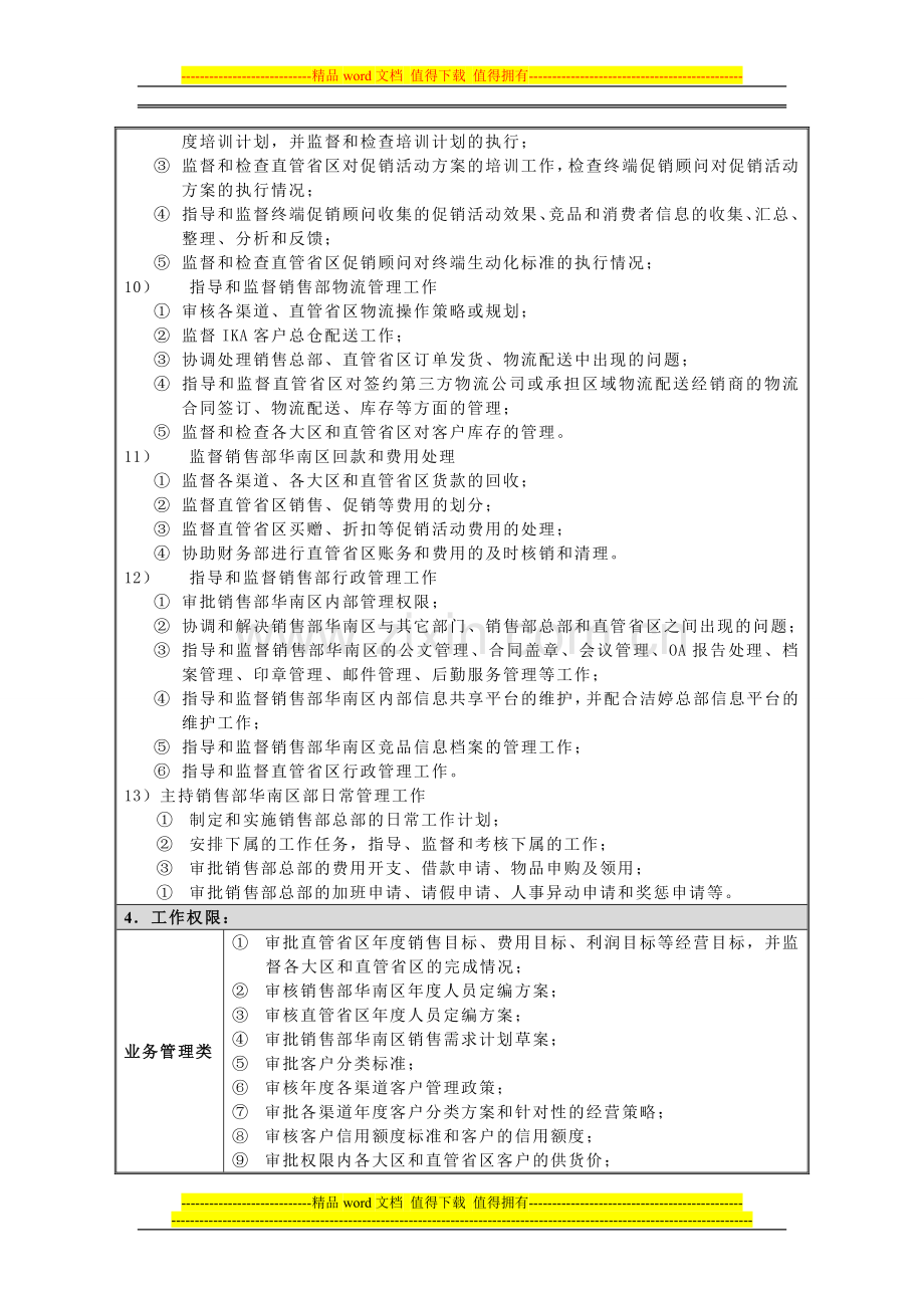 销售总监助理岗位说明书1.doc_第3页