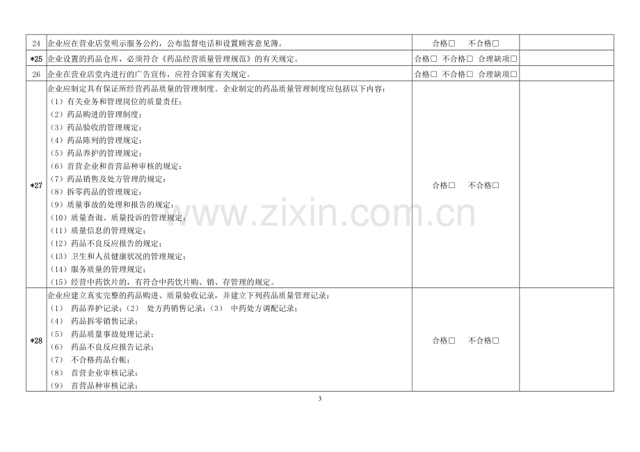 广东省开办药品零售企业验收实施标准(2006年修订).doc_第3页