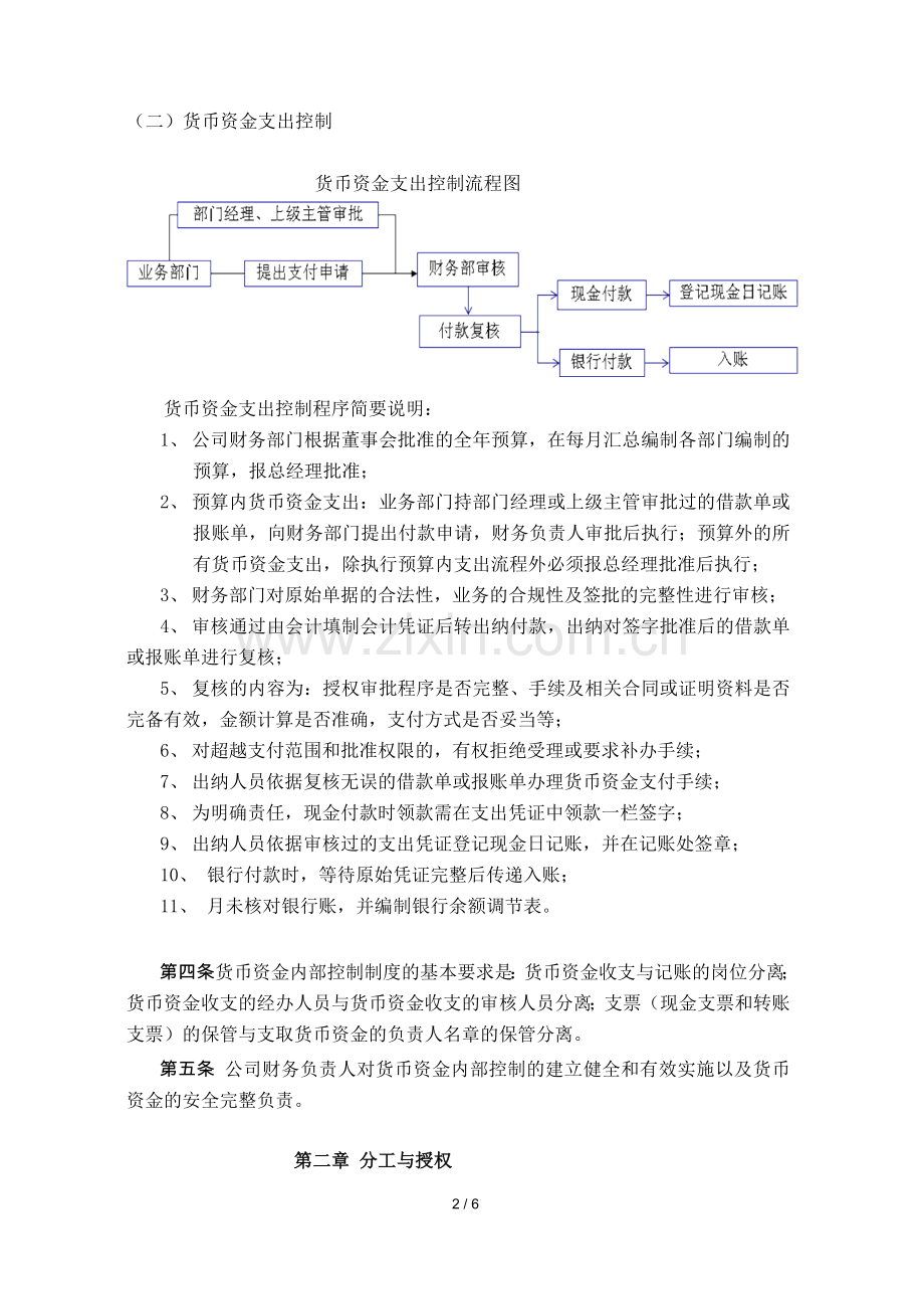 上市公司货币资金内部控制制度.doc_第2页