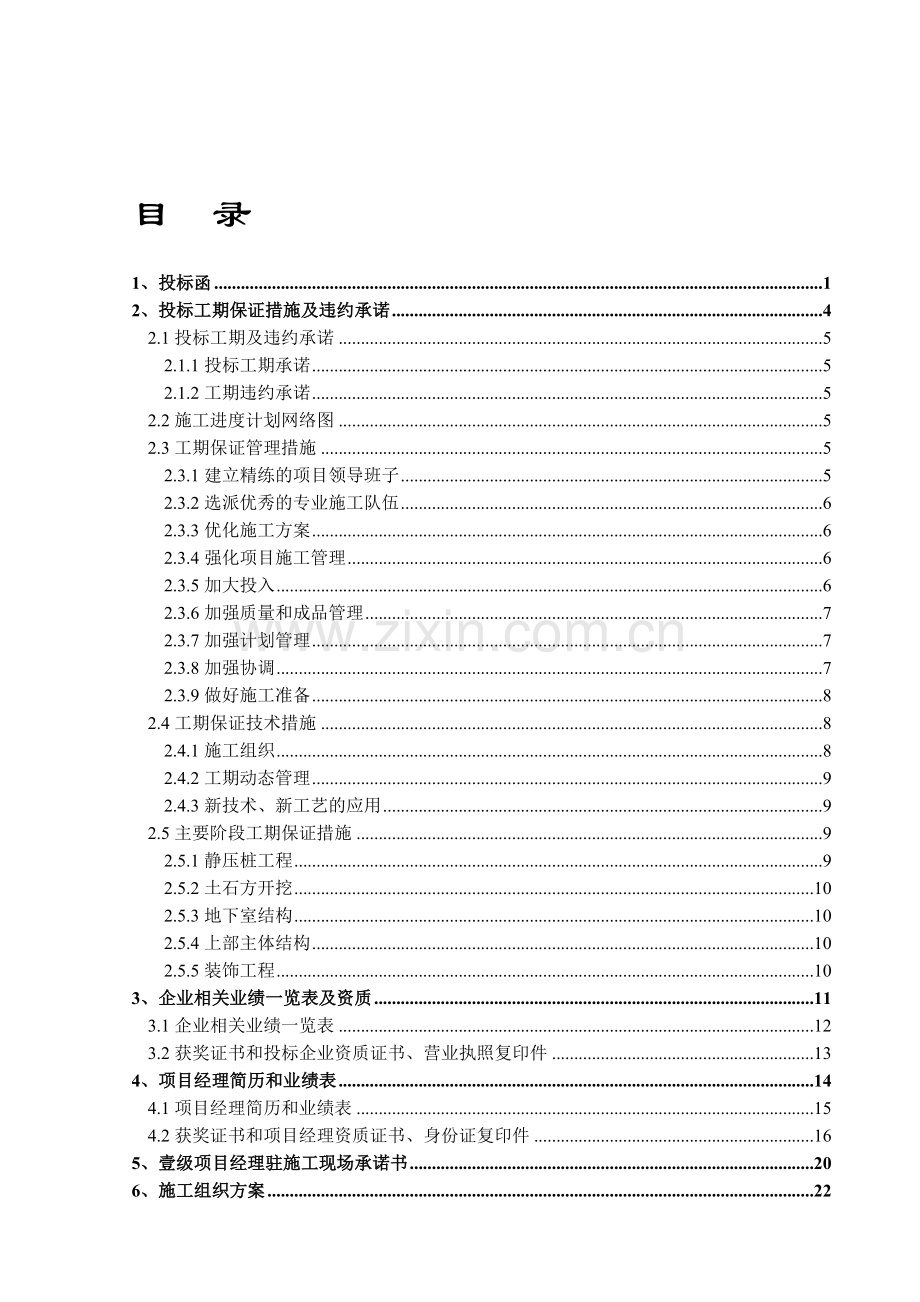 商务技术标书.doc_第1页