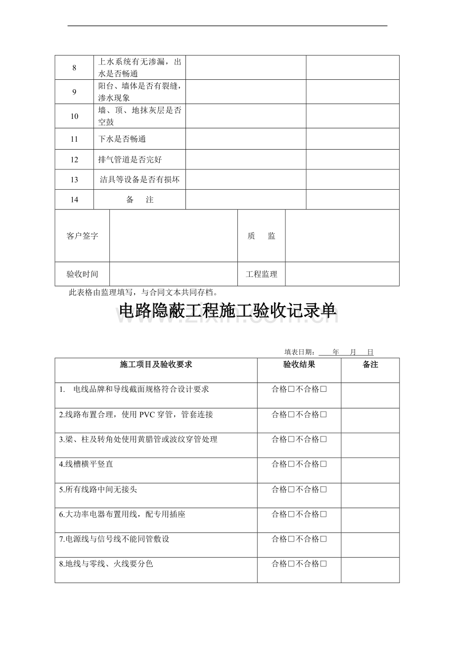 家装施工验收单.doc_第3页