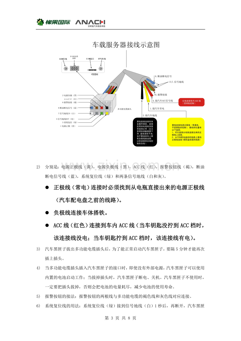 安耐汽车黑匣子安装技术手册(Y1型号).doc_第3页