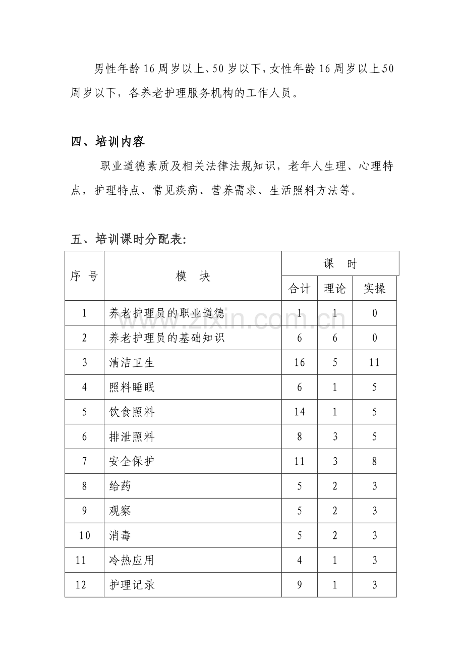 XX区养老服务从业人员培训实施方案.doc_第2页