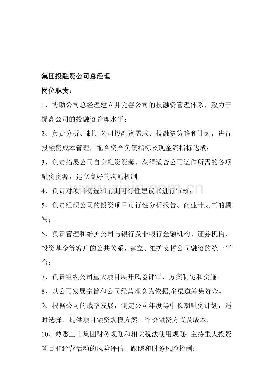 集团投融资公司总经理.doc_第1页