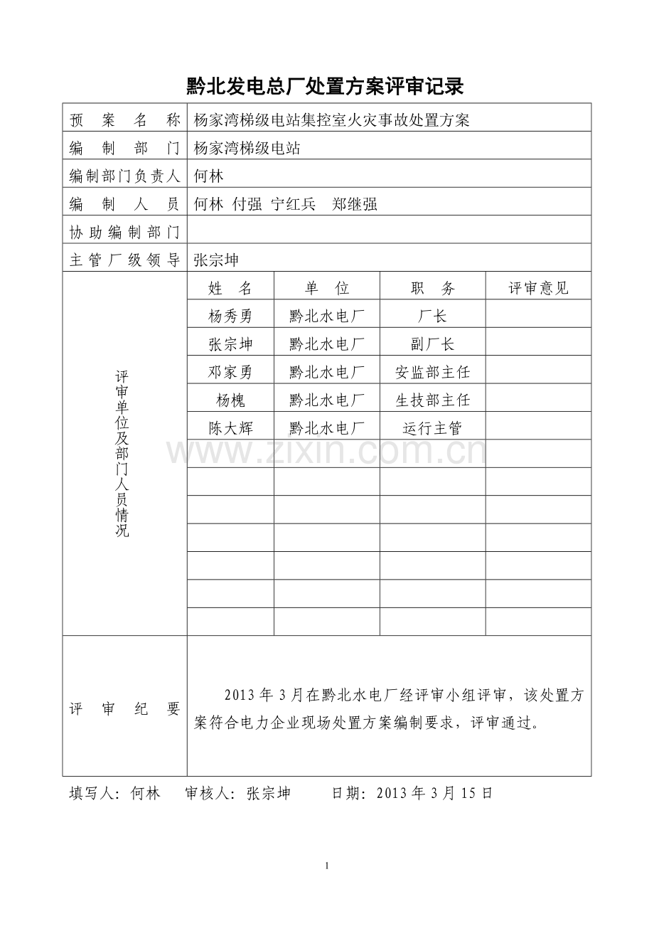 电缆遂道火灾事故应急处置方案.doc_第2页