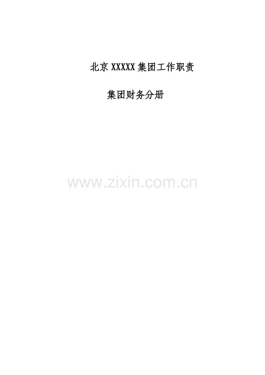 北京XXX集团财务部岗位设置及职责.doc_第2页