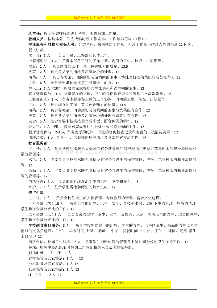 XX中学教职工绩效考核量化管理评比方案..doc_第2页